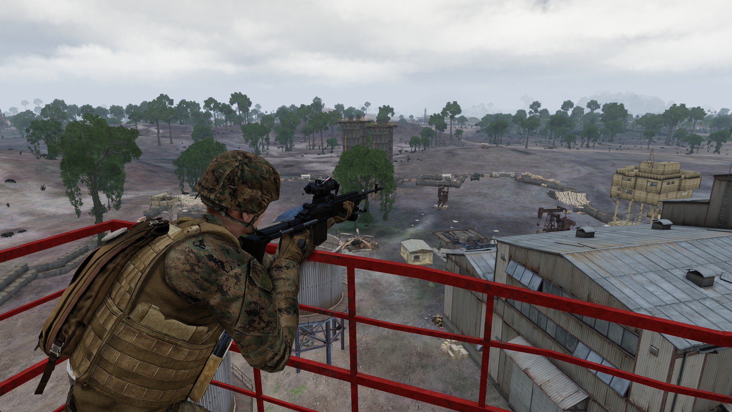 [Teil 4] Marine auf einem Turm des Ölfelds von Chupinka